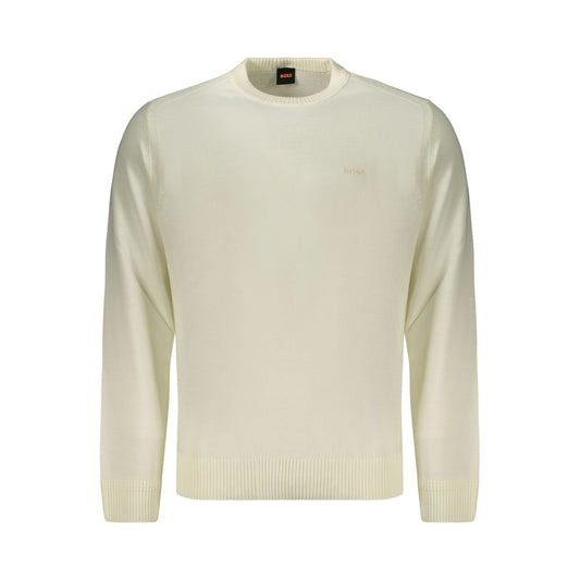 White Wool Men's Sweater