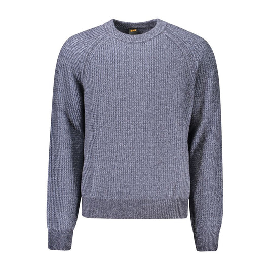 Blue Wool Men's Sweater