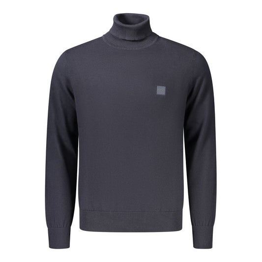 Blue Cotton Men's Sweater