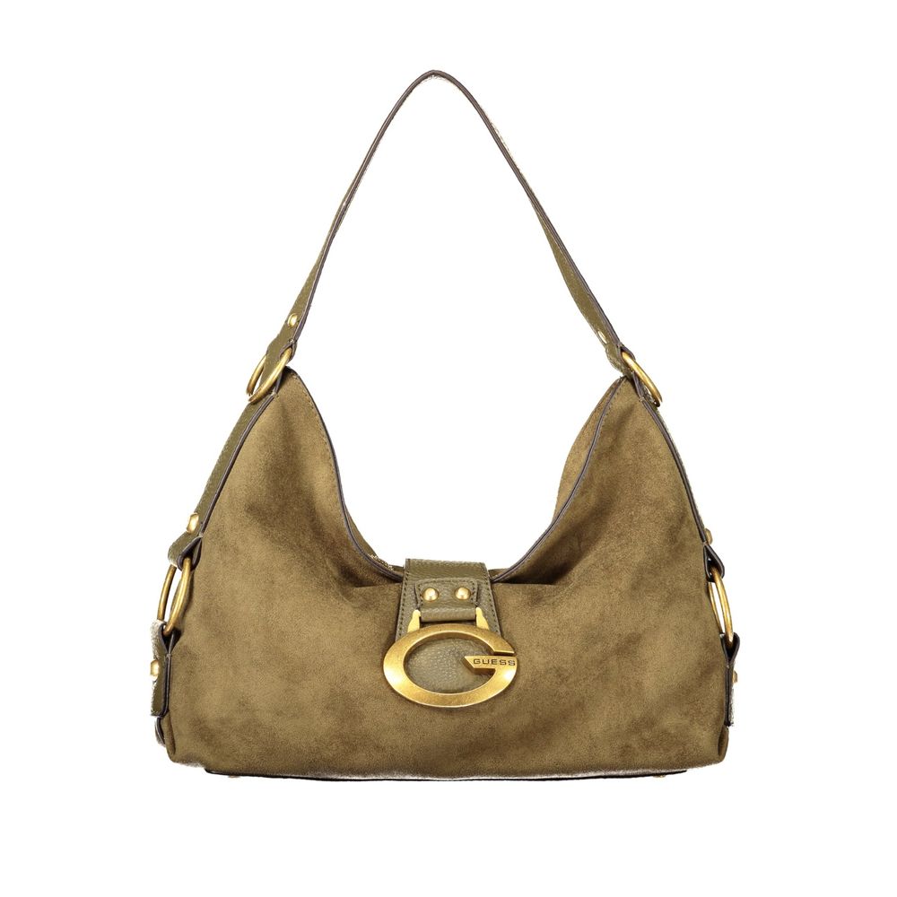 Green Polyurethane Women's Bag