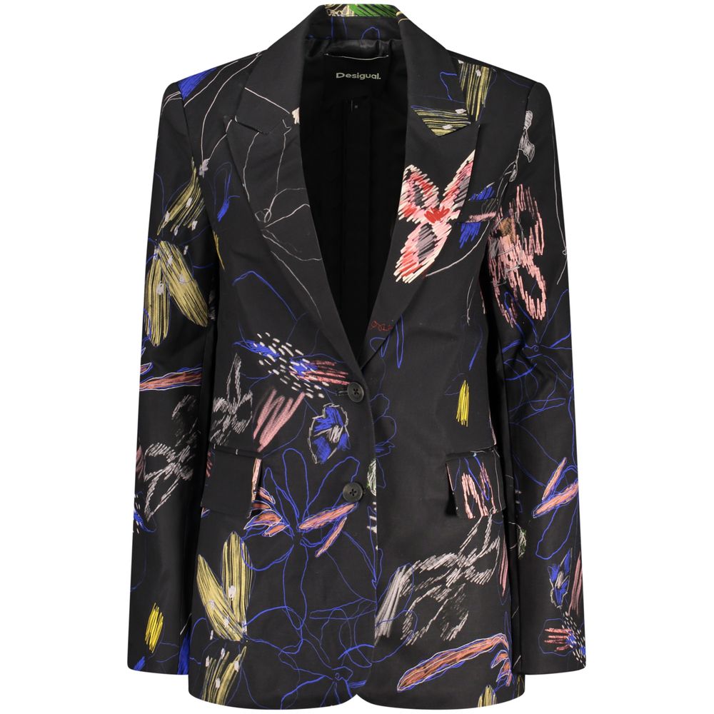 Black Cotton Blazer