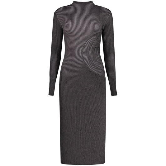 Black Viscose Women's Dress