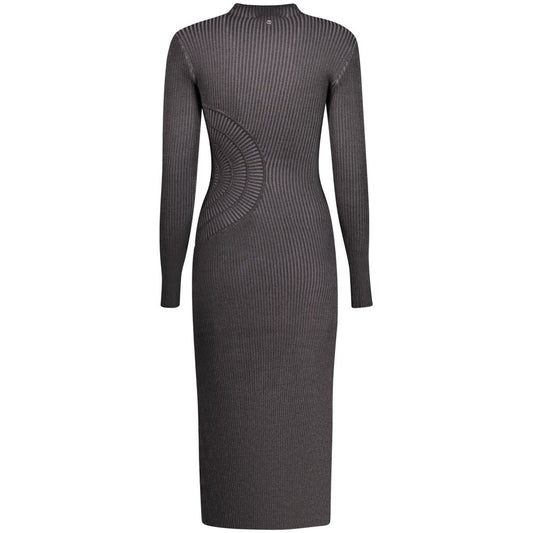 Black Viscose Women's Dress