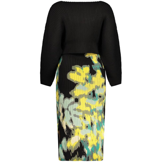 Black Viscose Women's Dress