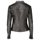 Black Polyester Biker Jacket