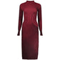 Red Polyester Casual Dress