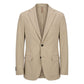 Beige Cotton Men Jacket