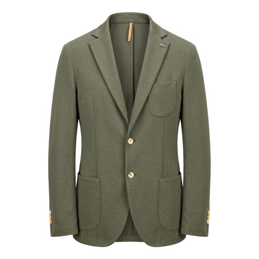 Green Cotton Men's Jacket
