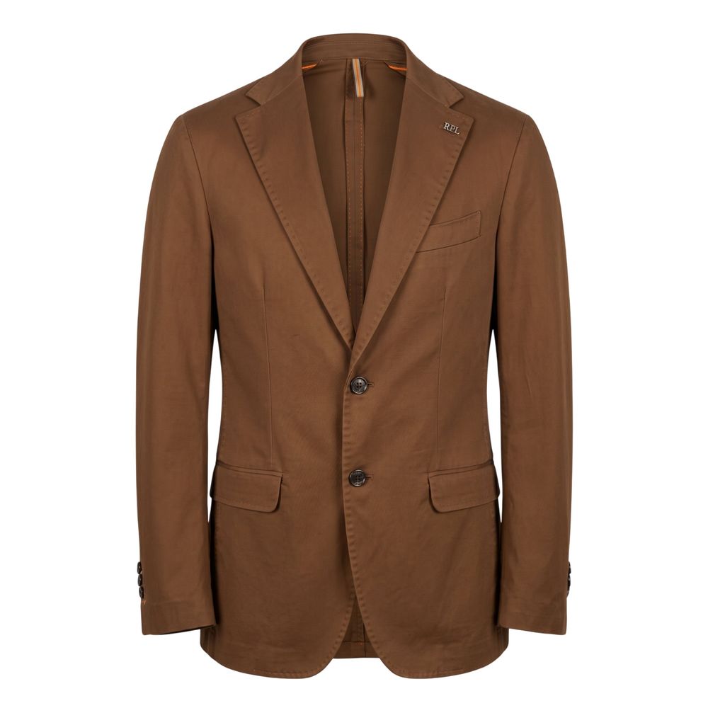 Brown Cotton Men's Jacket