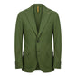 Green Cotton Men Jacket