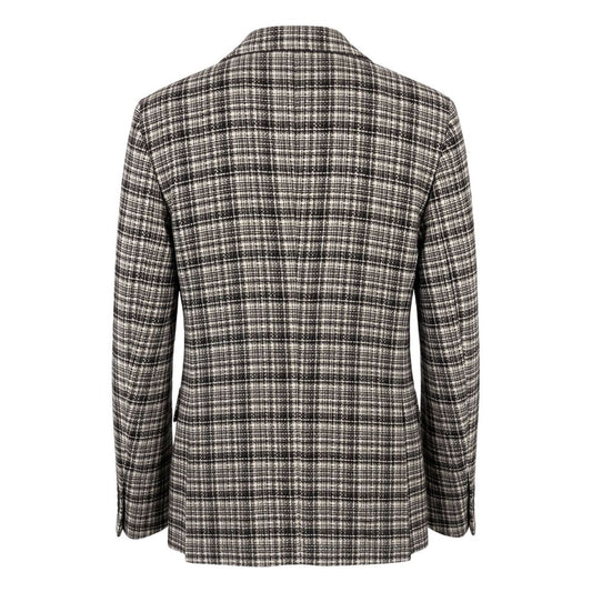 Brown Cotton Men Jacket