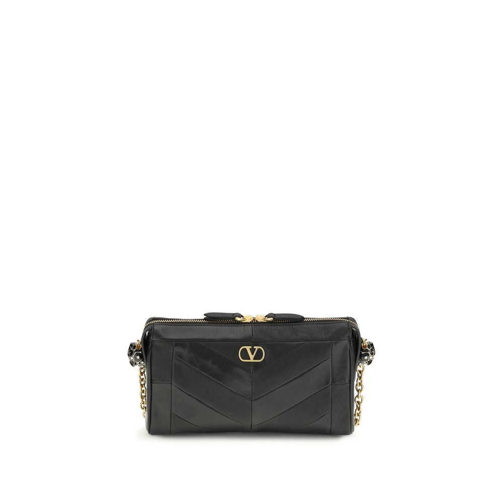 Black Napa Leather / Calf Bos Taurus Shoulder Bag