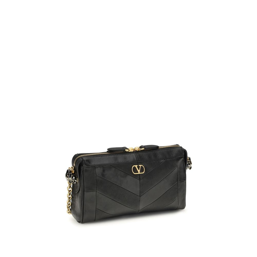 Black Napa Leather / Calf Bos Taurus Shoulder Bag