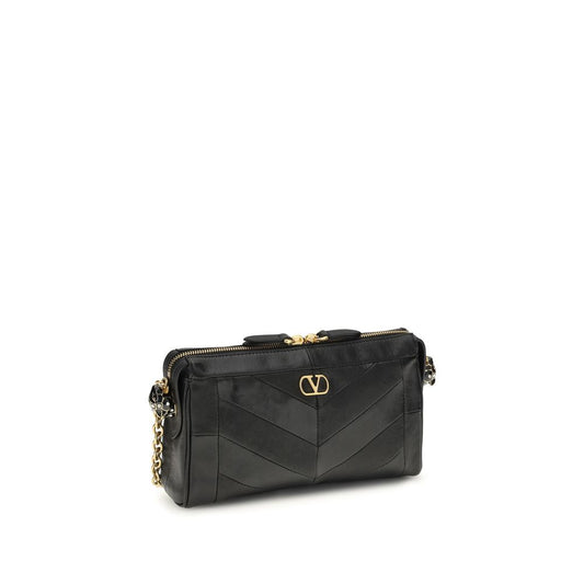 Black Napa Leather / Calf Bos Taurus Shoulder Bag
