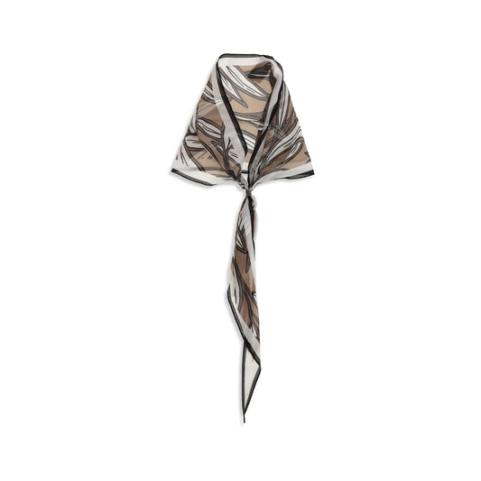 Beige Silk Foulard