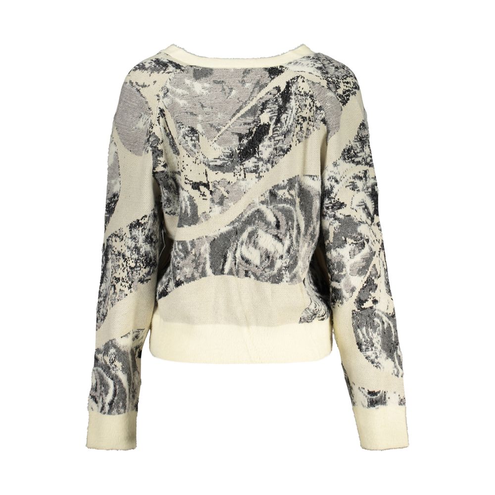 White Viscose Women Sweater
