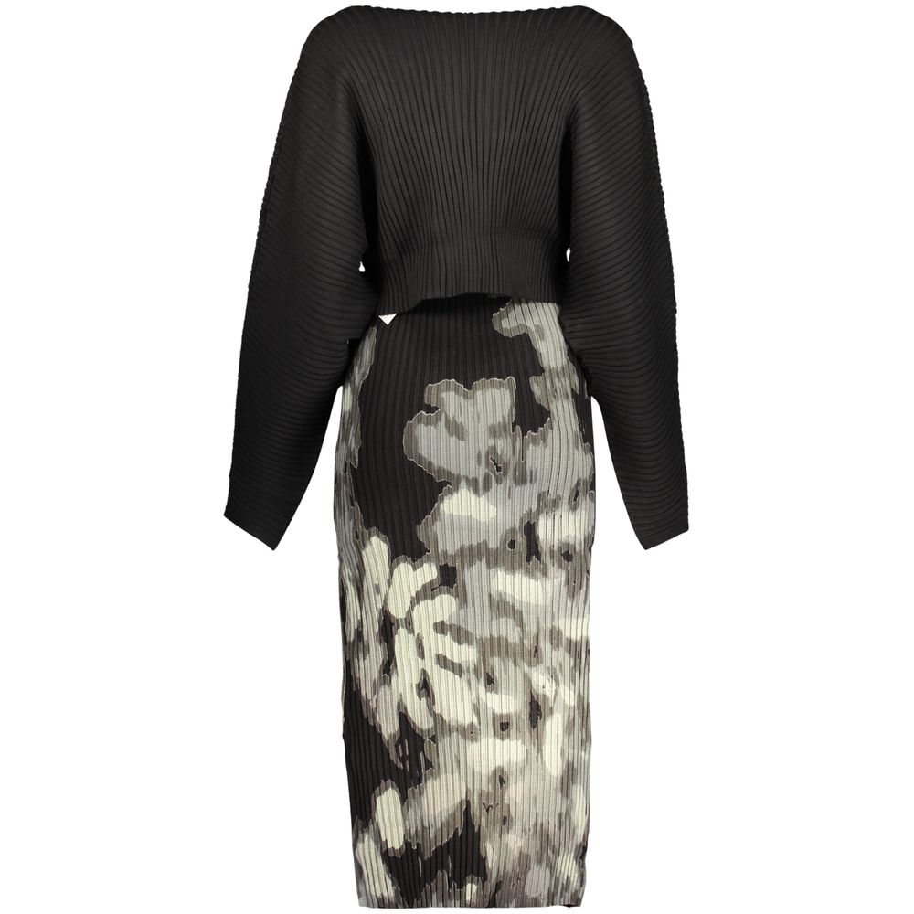 Black Viscose Womens Dress
