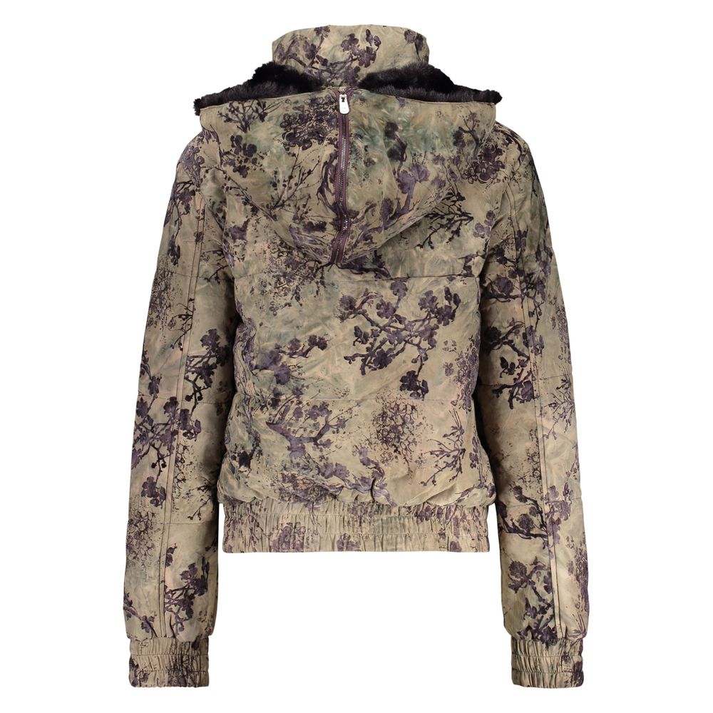 Green Polyester Women's Jacket