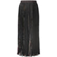 Black Polyester Women's Skirt