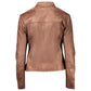 Brown Polyester Womens Jacket