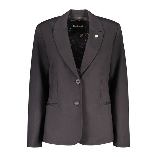 Black Viscose Womens Jacket