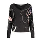 Black Viscose Women's Sweater