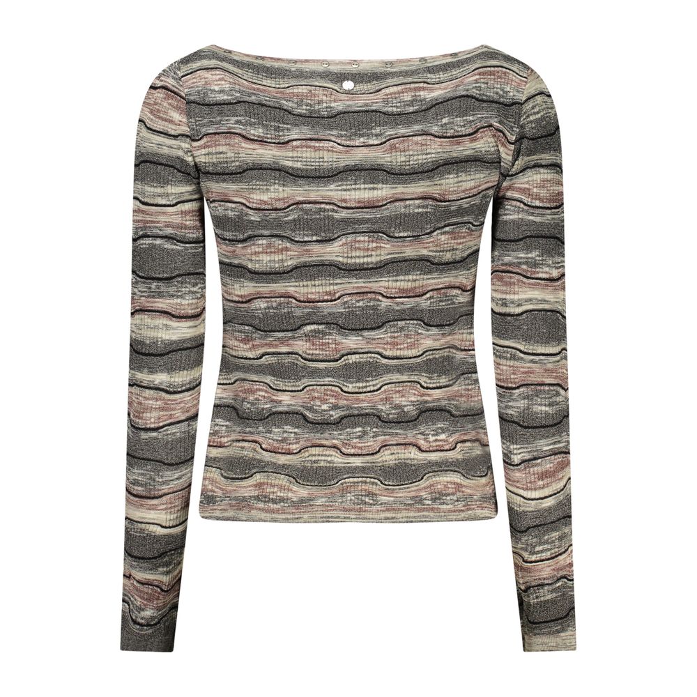 Black Cotton Women's Sweater
