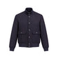 Blue Virgin Wool Bomber