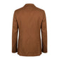 Brown Viscose Men Jacket
