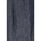 Blue Cotton High-Waisted Jean