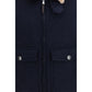 Blue Cashmere Full-Length Jacket