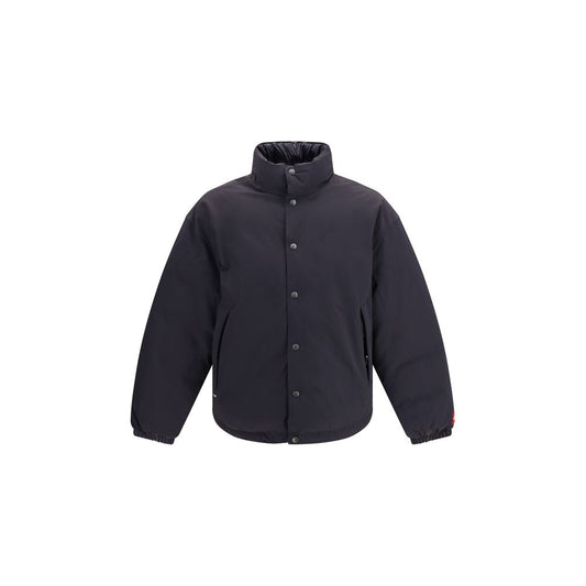 Gray Cotton Full-Length Jacket