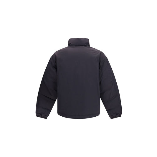 Gray Cotton Full-Length Jacket