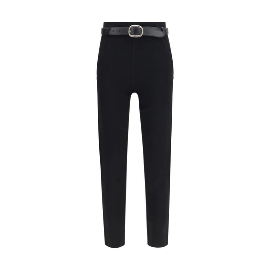 Black Viscose Skinny Pants