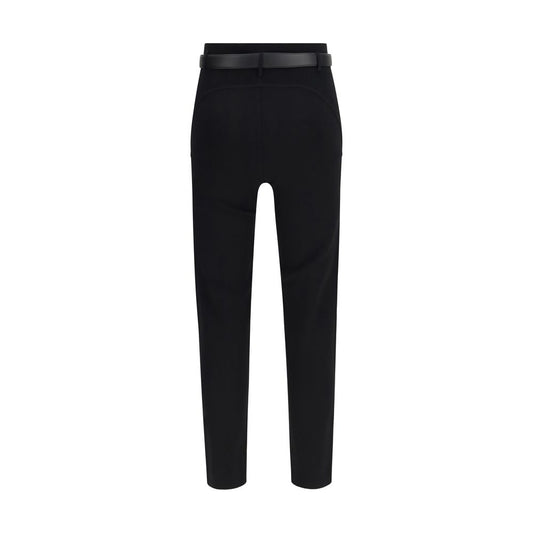 Black Viscose Skinny Pants