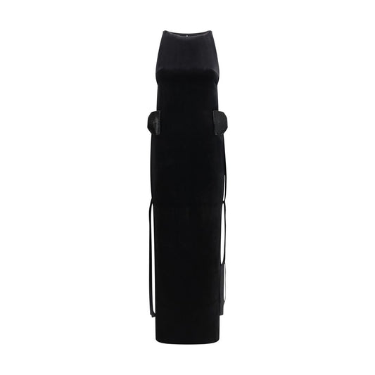 Black Polyester Casual Dress