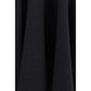 Black Wool Oves Aries Midi Skirt