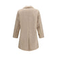 Beige Polyester Coat