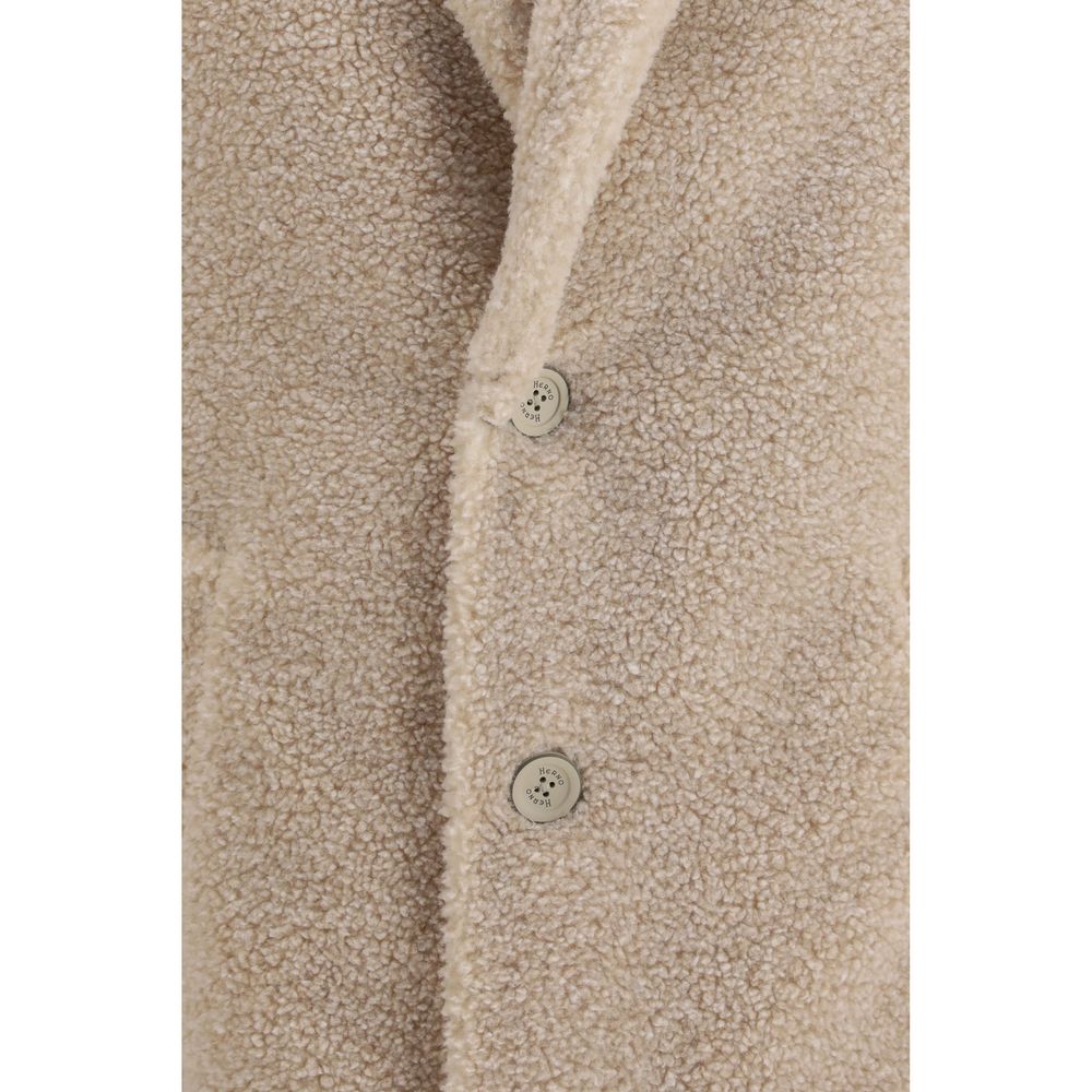 Beige Polyester Coat