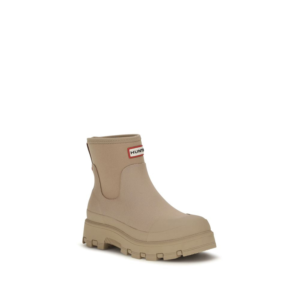 Beige Rubber Chelsea Boots