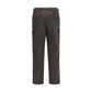 Brown Cotton Casual Pants
