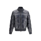Gray Nylon Bomber