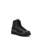 Black Calf Leather Bos Taurus Lace-Up Boots