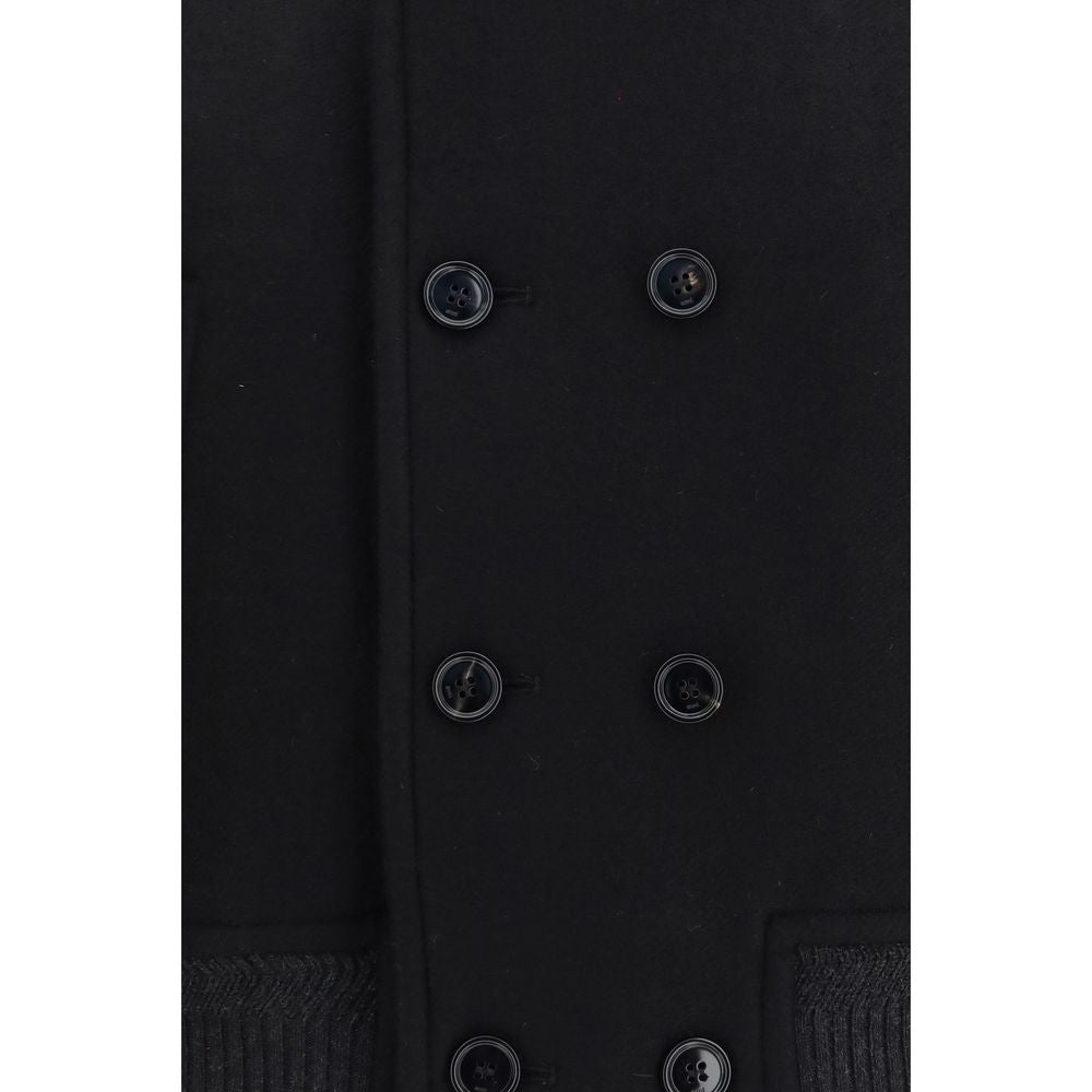 Black Wool Oves Aries Bomber