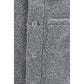 Gray Polyester Full-Length Jacket