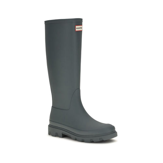 Gray Rubber Rain Boots