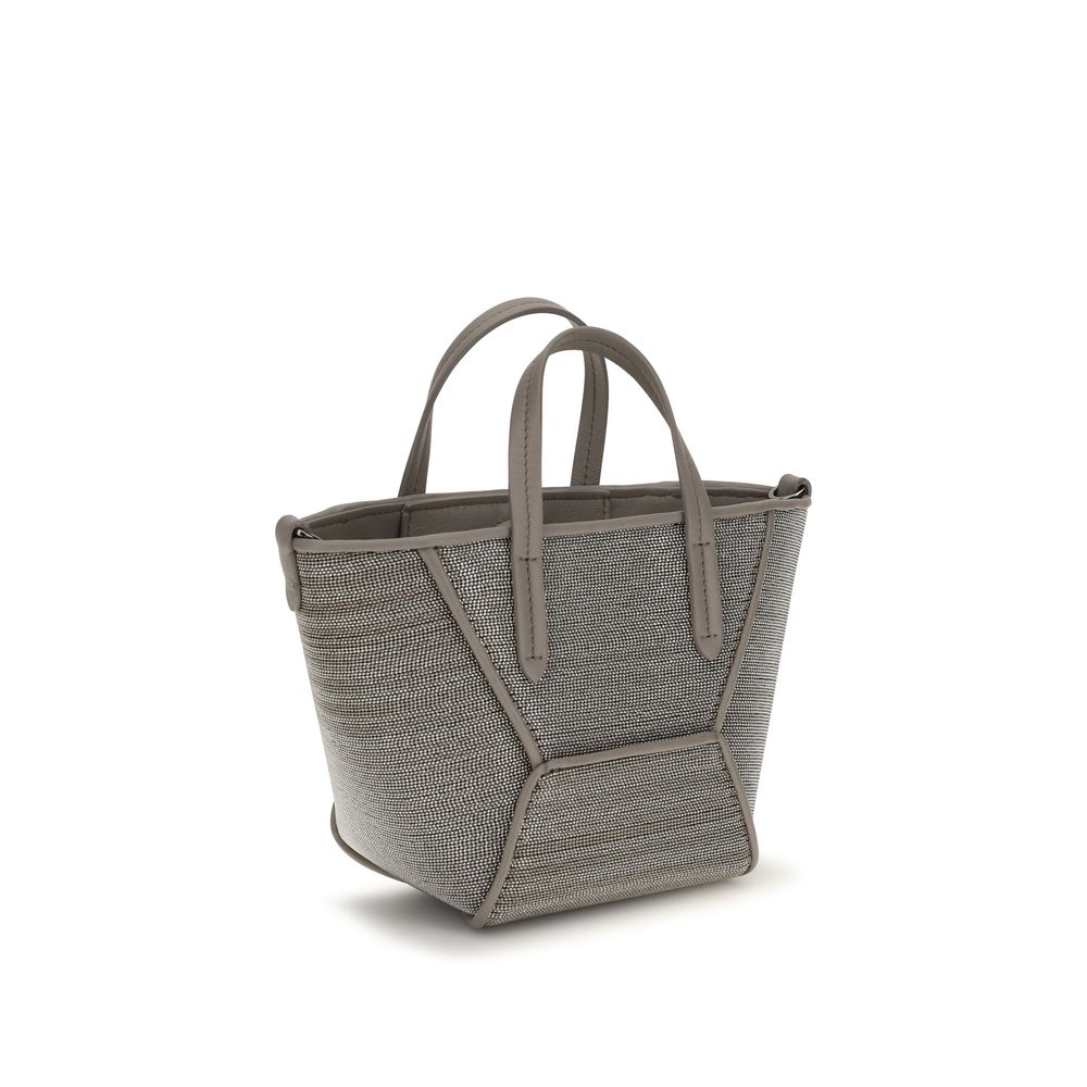 Gray Calf Leather Bos Taurus Shoulder Bag
