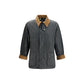 Bicolor Cotton Full-Length Jacket