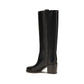 Black Calf Leather Bos Taurus High Heel Boots