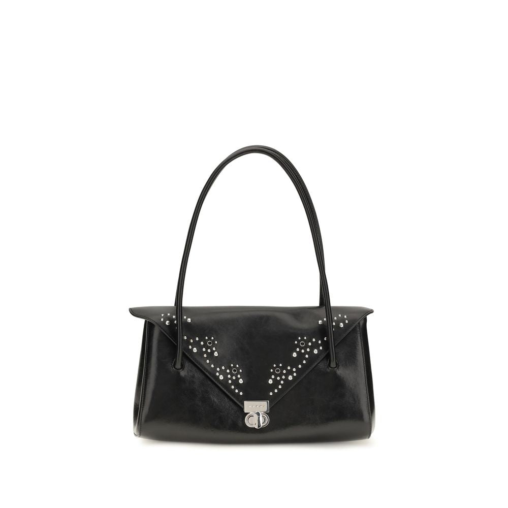 Black Calf Leather Bos Taurus Shoulder Bag